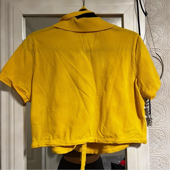 Yellow Lacoste Wrap Top - Picture 4 of 4